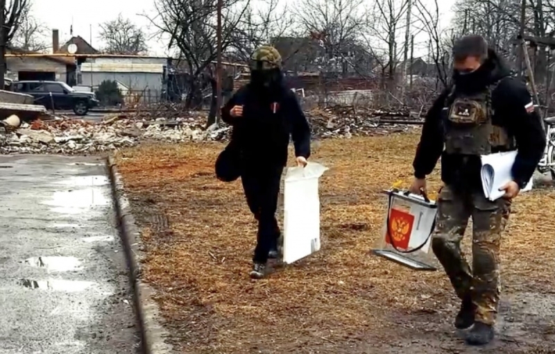 Частушки, автомати та завищена кількість виборців. Підсумки псевдовиборів президента РФ в окупації