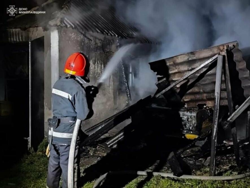 На Миколаївщині сталось чотири пожежі: одна з них, через ворожий обстріл,- ФОТО